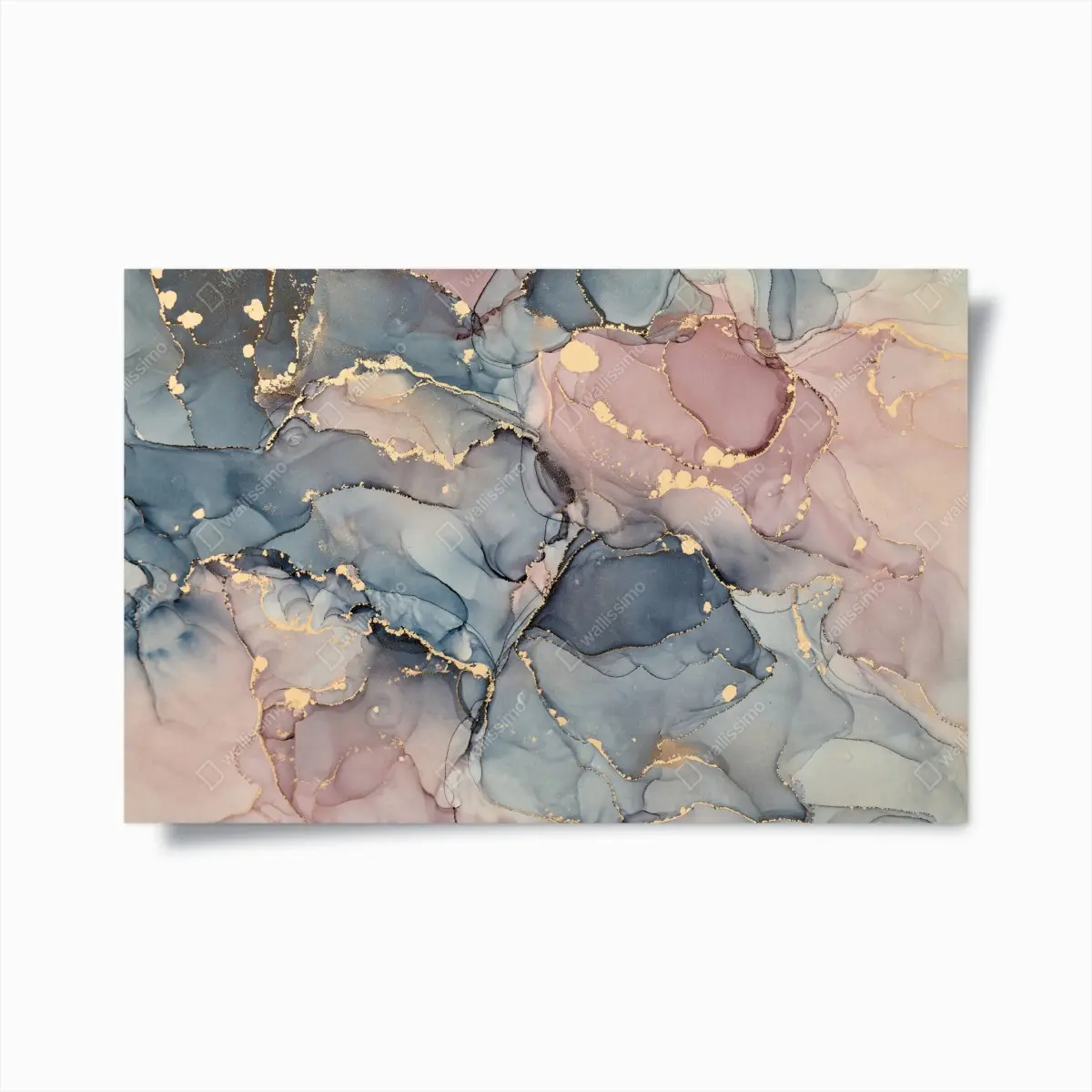 Poster soft pastel fluid marble with gold veins • Wallissimo® Poster soft pastel fluid marble with gold veins • Wallissimo®