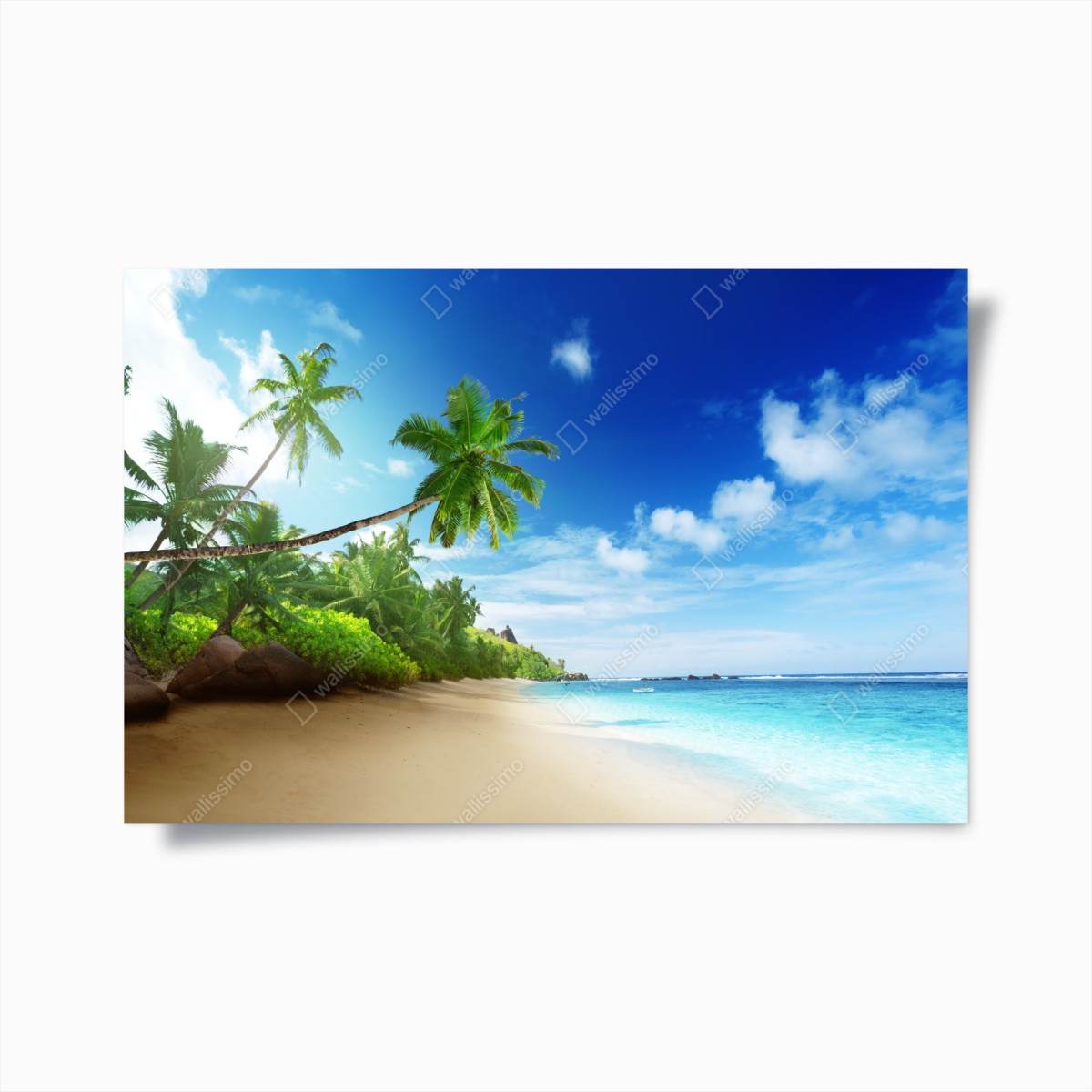 Poster sunset on Mahe beach, Seychelles • Wallissimo® Poster sunset on Mahe beach, Seychelles • Wallissimo®
