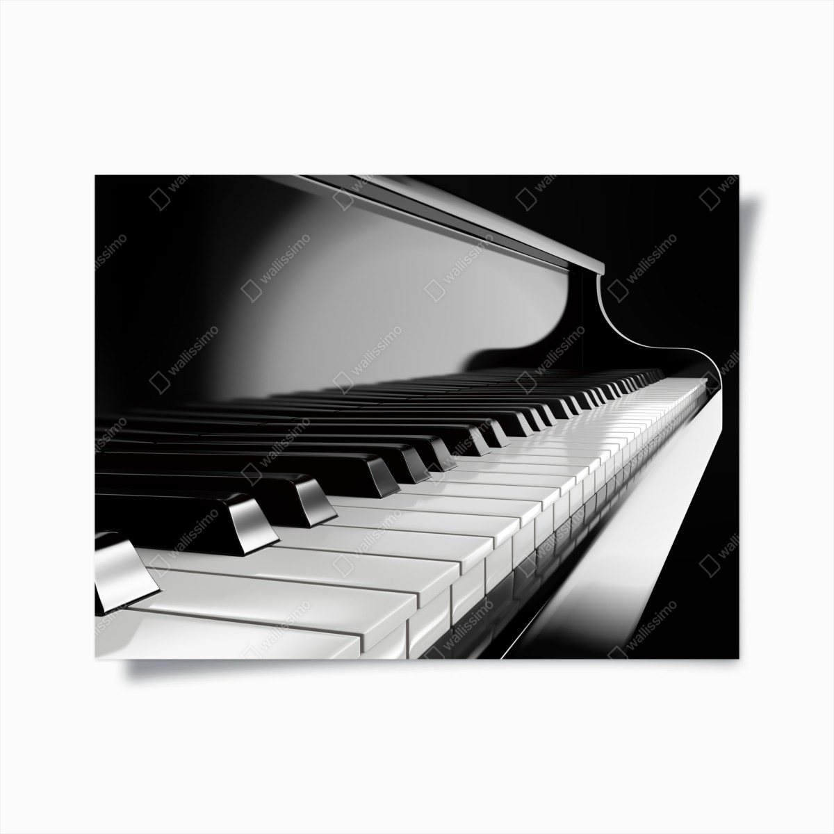 Poster elegant monochrome piano keys • Wallissimo® Poster elegant monochrome piano keys • Wallissimo®