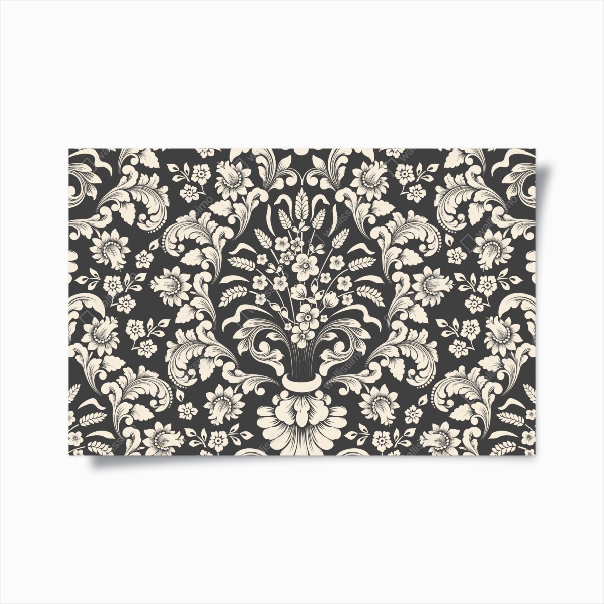 Poster vintage floral damask pattern • Wallissimo® Poster vintage floral damask pattern • Wallissimo®