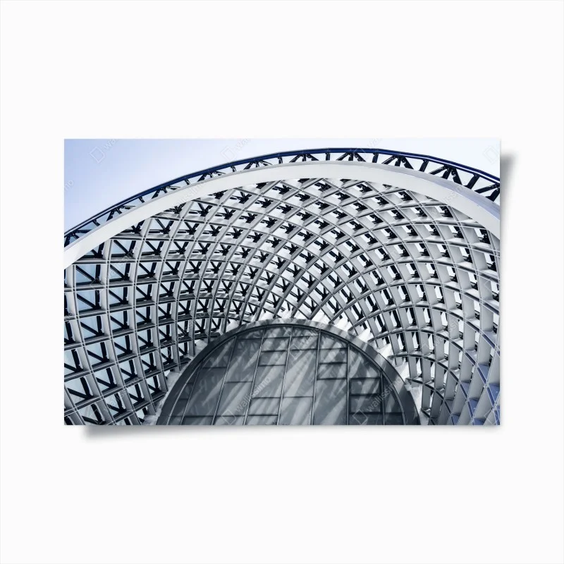 Poster geometric arch of modern architecture