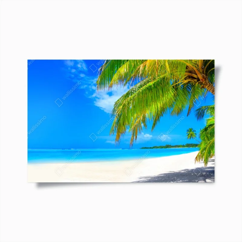 Poster tropical turquoise beach paradise ⁕ Wallissimo®