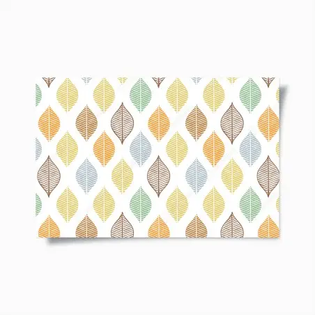 Poster pastel leaf pattern wall art • Wallissimo®