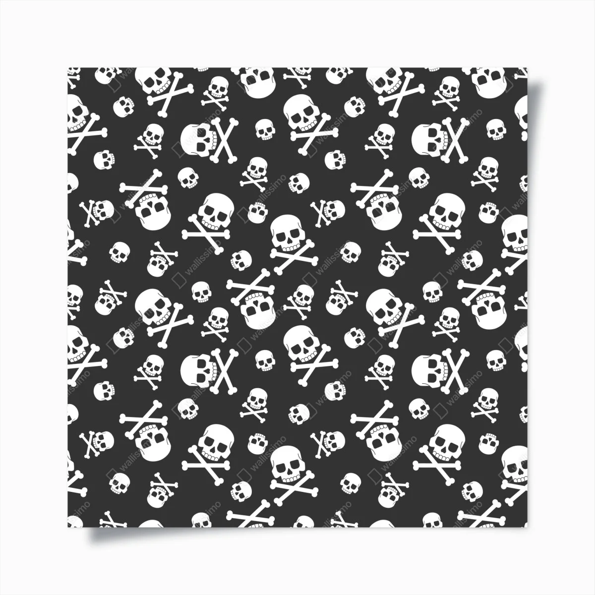 Poster white skull pattern on gray background ⁕ Wallissimo® Poster white skull pattern on gray background ⁕ Wallissimo®