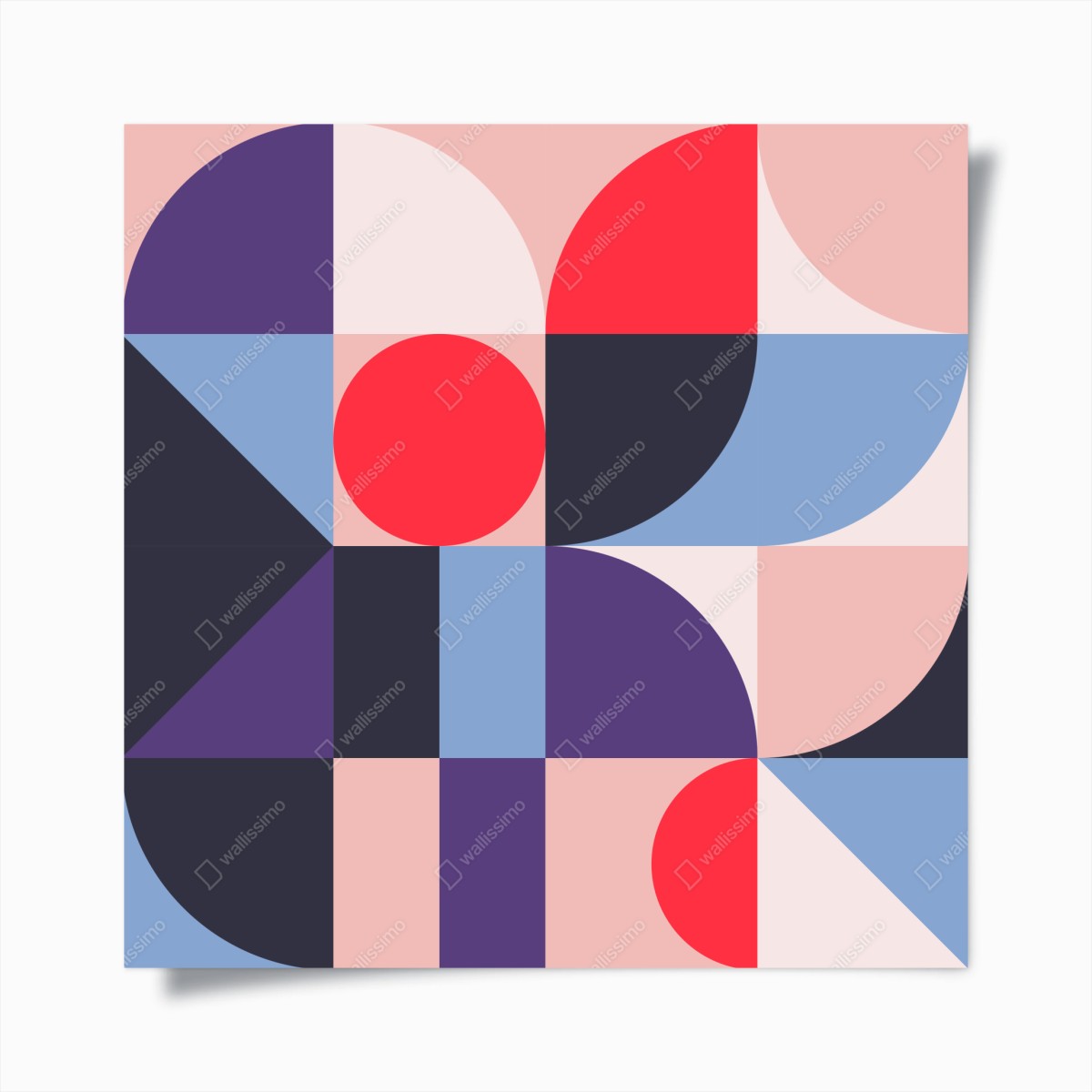 Poster geometric pastel shapes composition • Wallissimo® Poster geometric pastel shapes composition • Wallissimo®