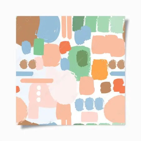 Poster pastel brushstroke pattern • Wallissimo®