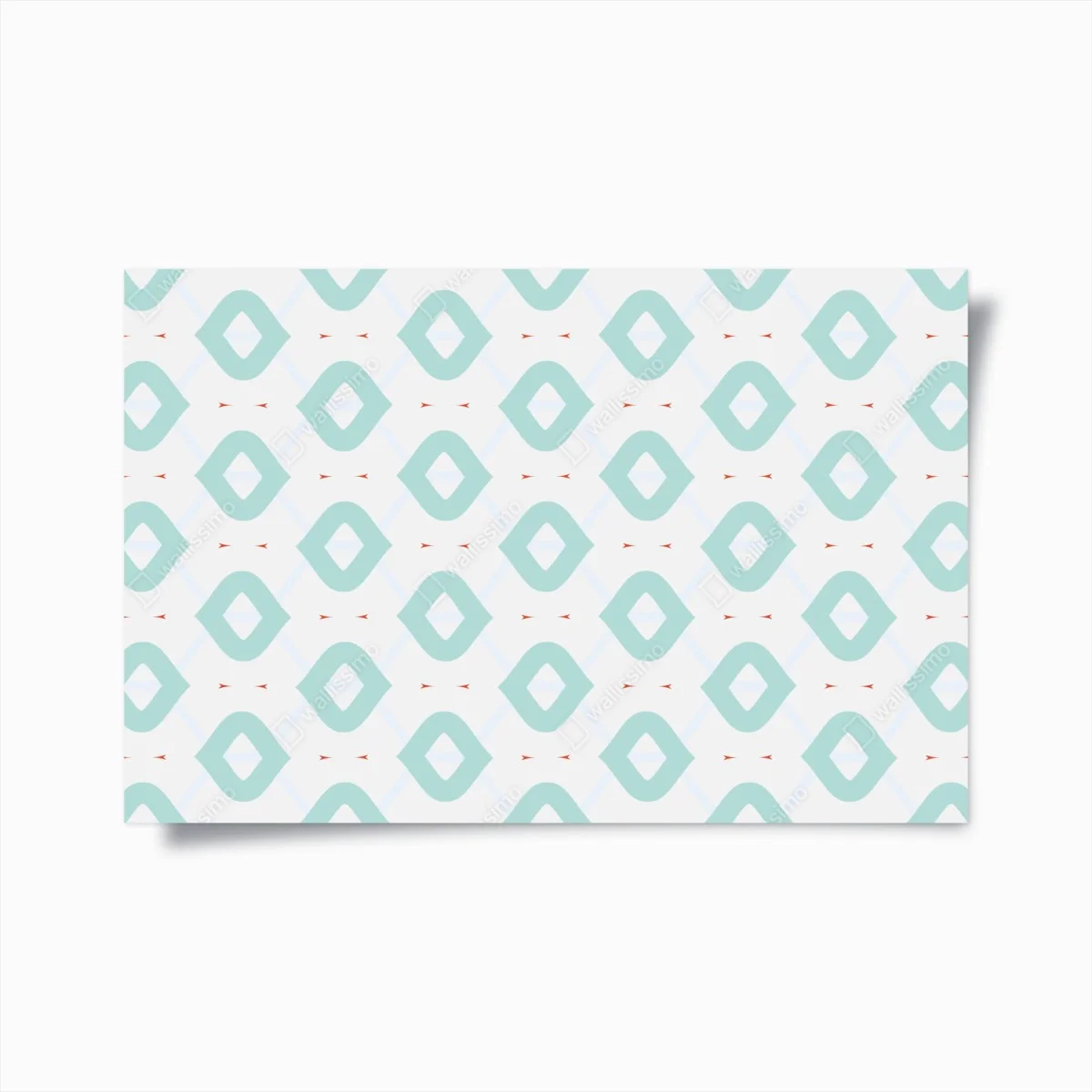 Poster turquoise geometric diamond pattern ⁕ Wallissimo® Poster turquoise geometric diamond pattern ⁕ Wallissimo®