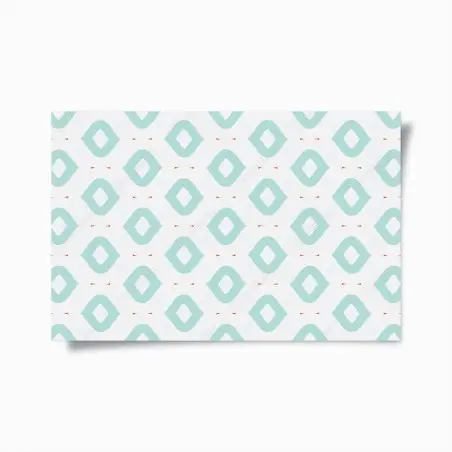 Poster turquoise geometric diamond pattern • Wallissimo®