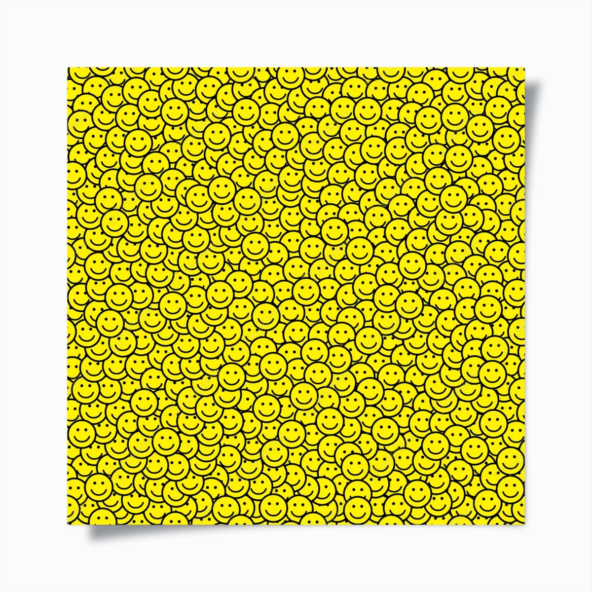 Poster cheerful smiley faces pattern ⁕ Wallissimo® Poster cheerful smiley faces pattern ⁕ Wallissimo®