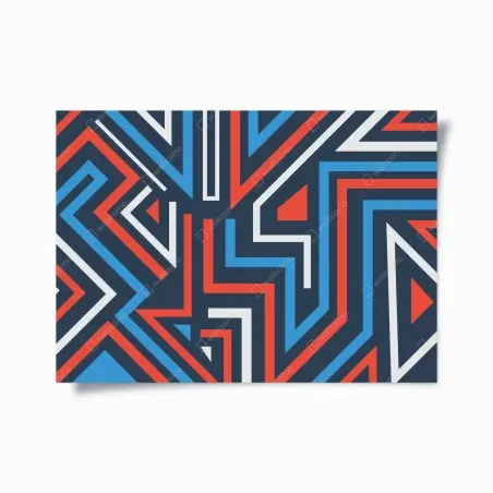 Poster bold geometric lines • Wallissimo®