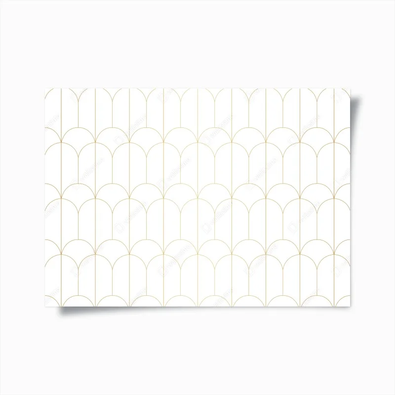 Poster gold art deco arch pattern