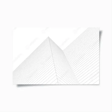 Poster geometric architectural lines • Wallissimo®