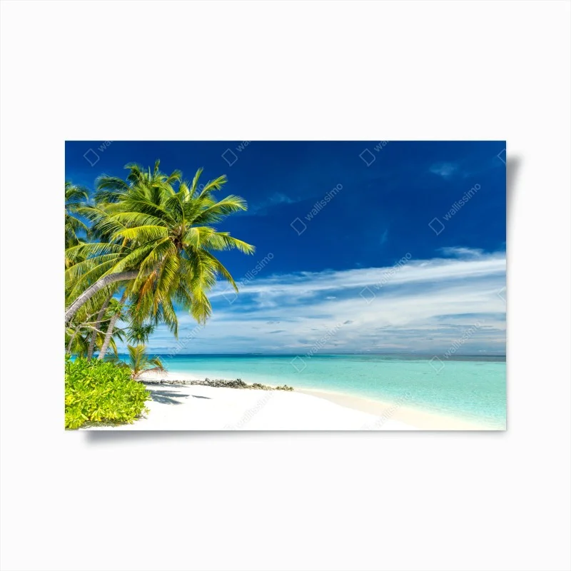 Poster tropical turquoise beach paradise