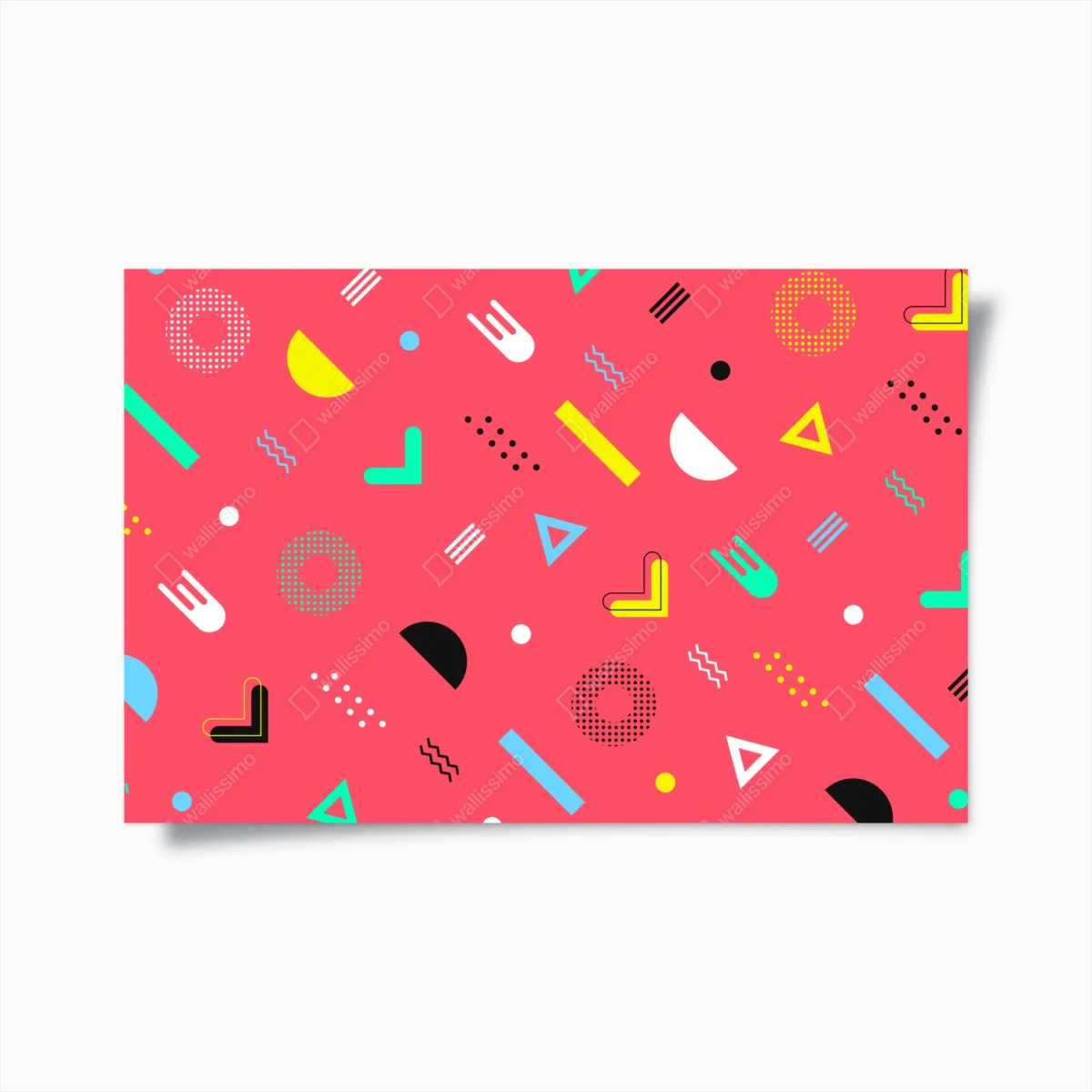 Poster vibrant memphis geometric pattern ⁕ Wallissimo® Poster vibrant memphis geometric pattern ⁕ Wallissimo®