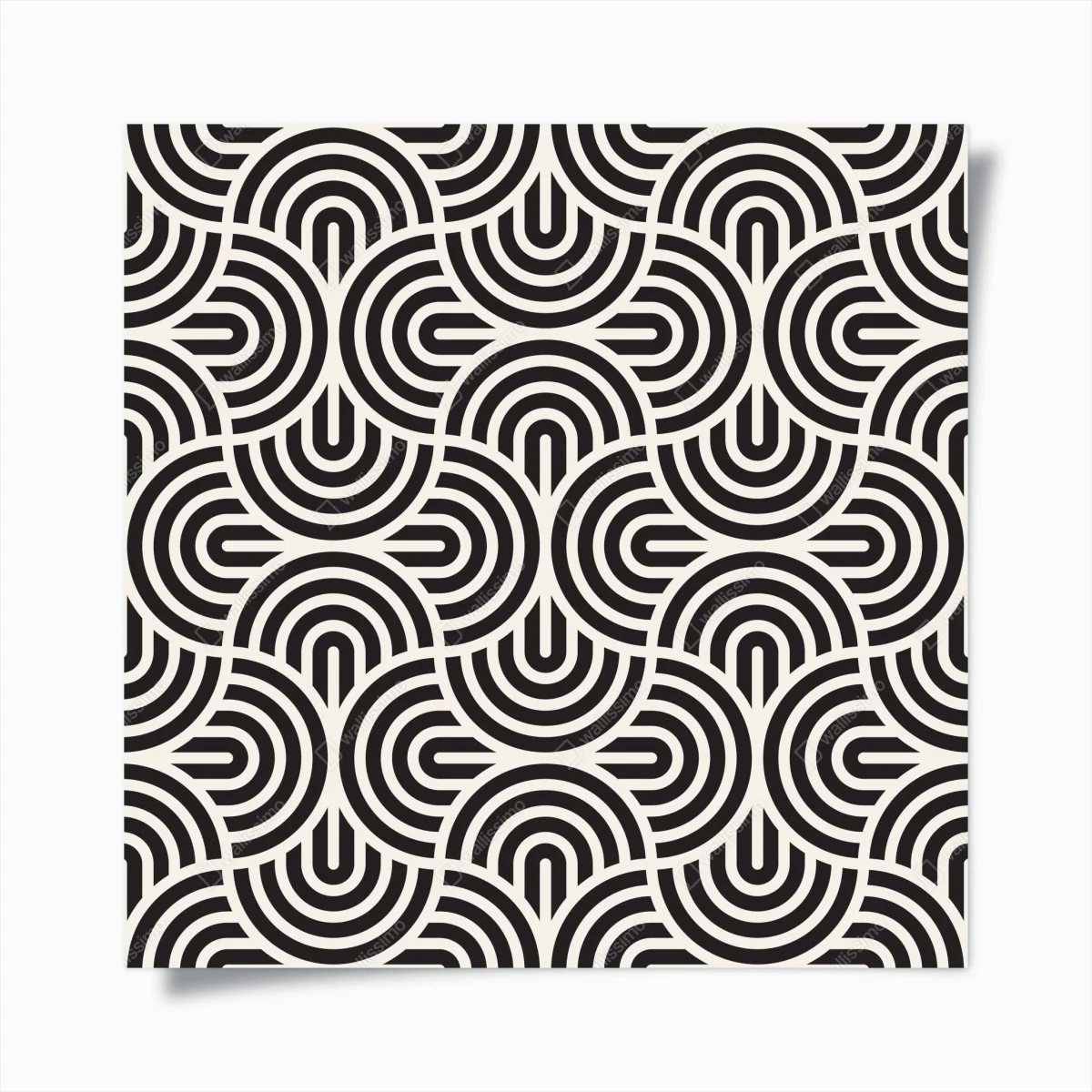 Poster black and white geometric pattern ⁕ Wallissimo® Poster black and white geometric pattern ⁕ Wallissimo®