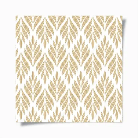 Poster gold leaf pattern seamless design • Wallissimo®