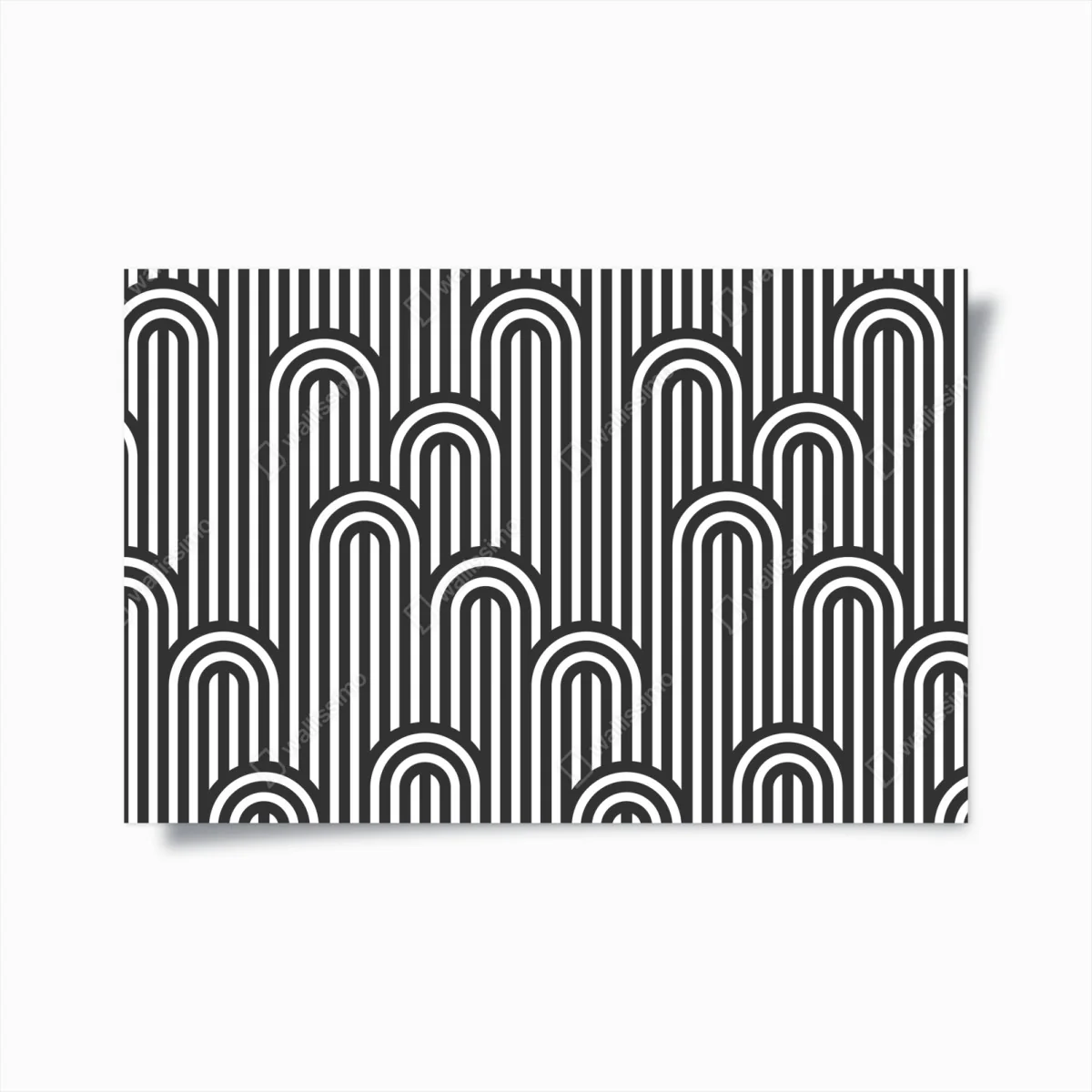 Poster black and white geometric stripe pattern • Wallissimo® Poster black and white geometric stripe pattern • Wallissimo®