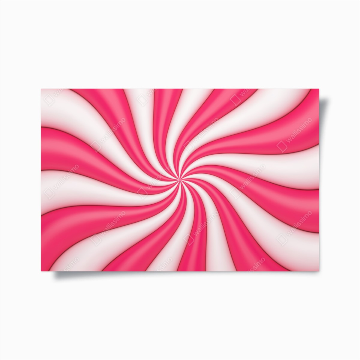 Poster pink candy swirl spiral • Wallissimo® Poster pink candy swirl spiral • Wallissimo®