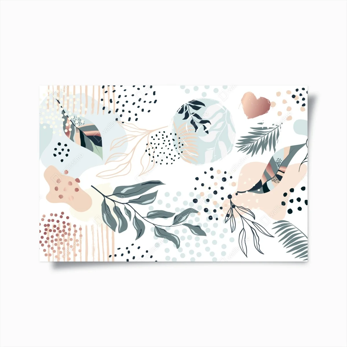Poster pastel botanical abstract design ⁕ Wallissimo® Poster pastel botanical abstract design ⁕ Wallissimo®