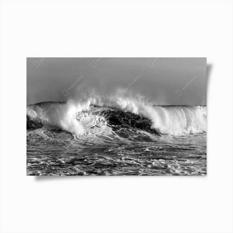 Poster dramatic monochrome ocean wave