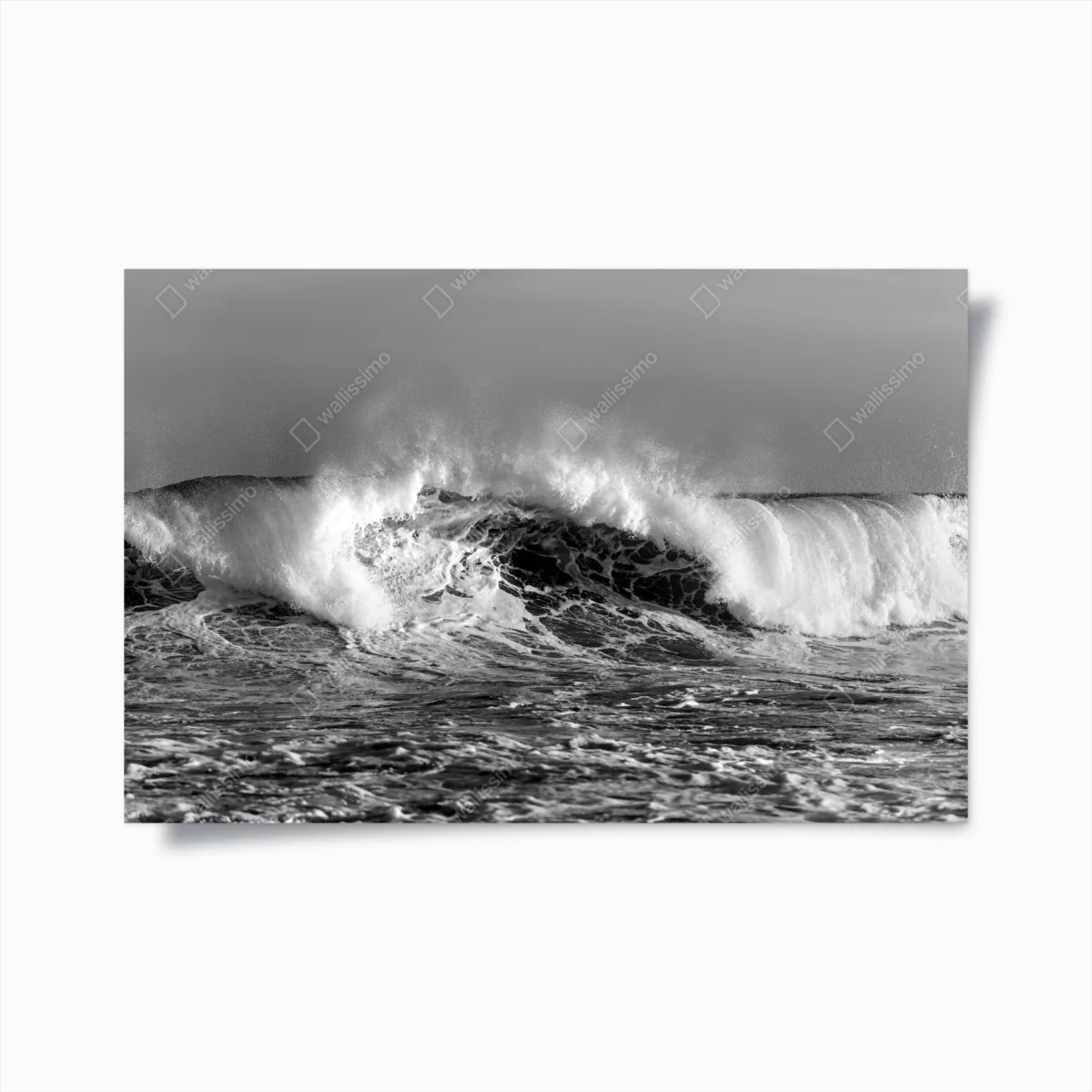 Poster dramatic monochrome ocean wave ⁕ Wallissimo® Poster dramatic monochrome ocean wave ⁕ Wallissimo®