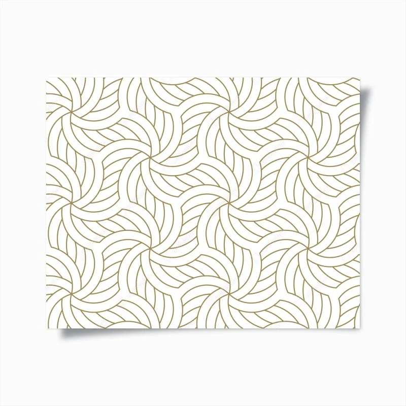 Poster gold geometric swirl pattern