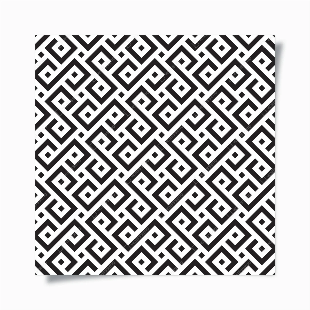 Poster timeless black and white geometric pattern • Wallissimo® Poster timeless black and white geometric pattern • Wallissimo®