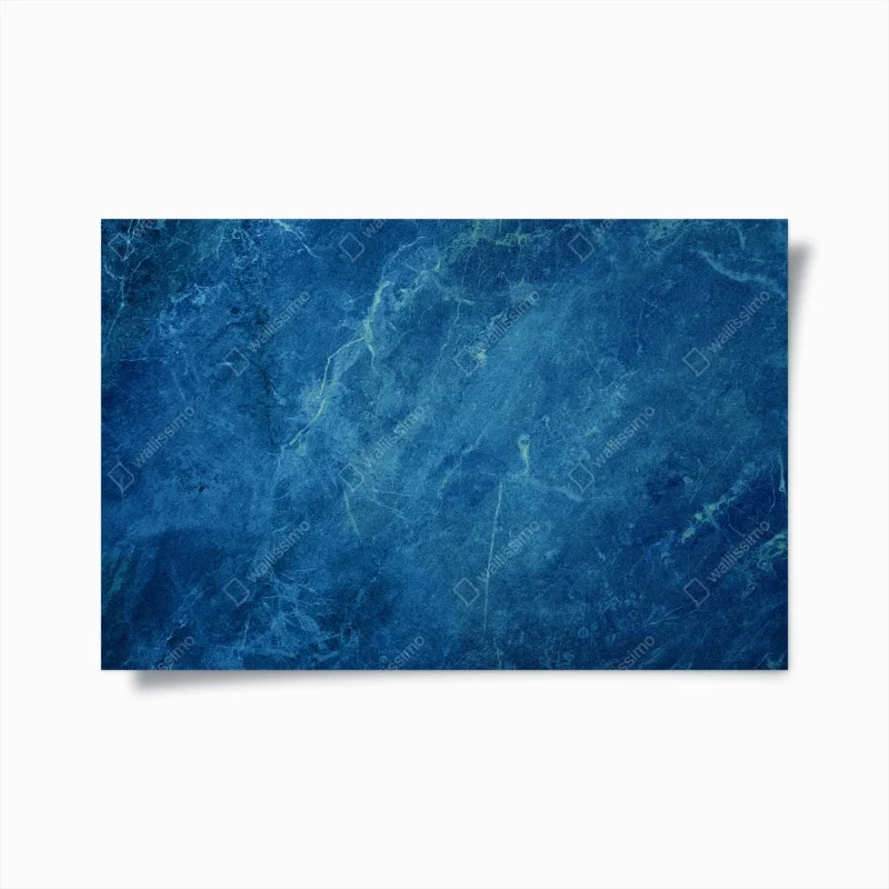 Poster deep blue marble texture wall art