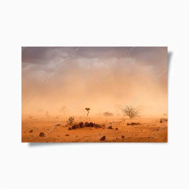 Poster dusty sandstorm over Dollo Ado, Ethiopia