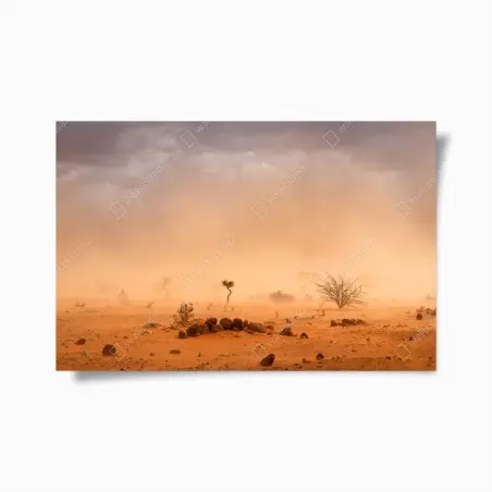 Poster dusty sandstorm over Dollo Ado, Ethiopia • Wallissimo®