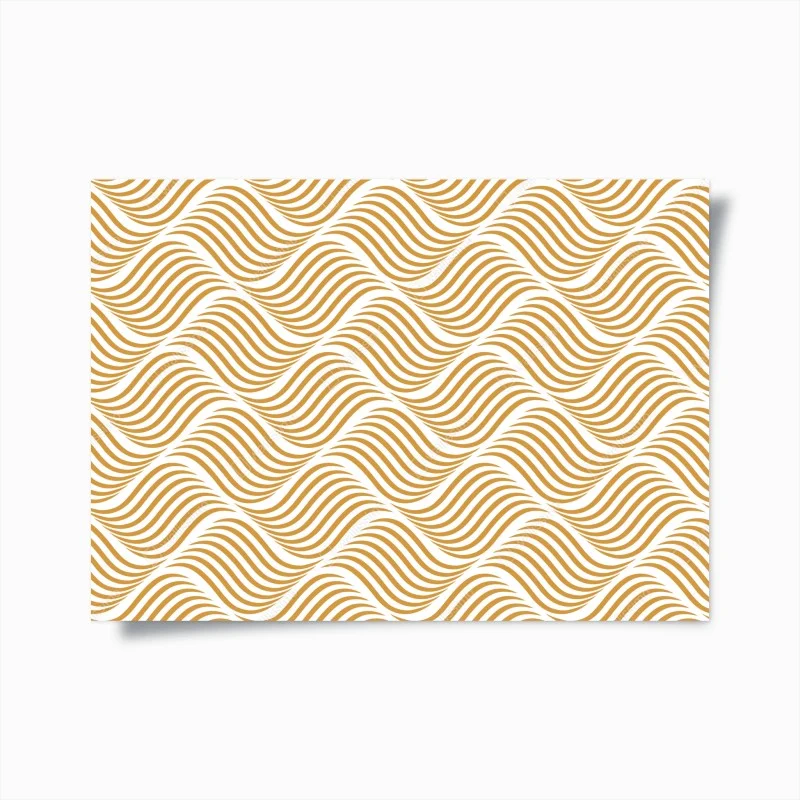 Poster golden wave pattern wall art