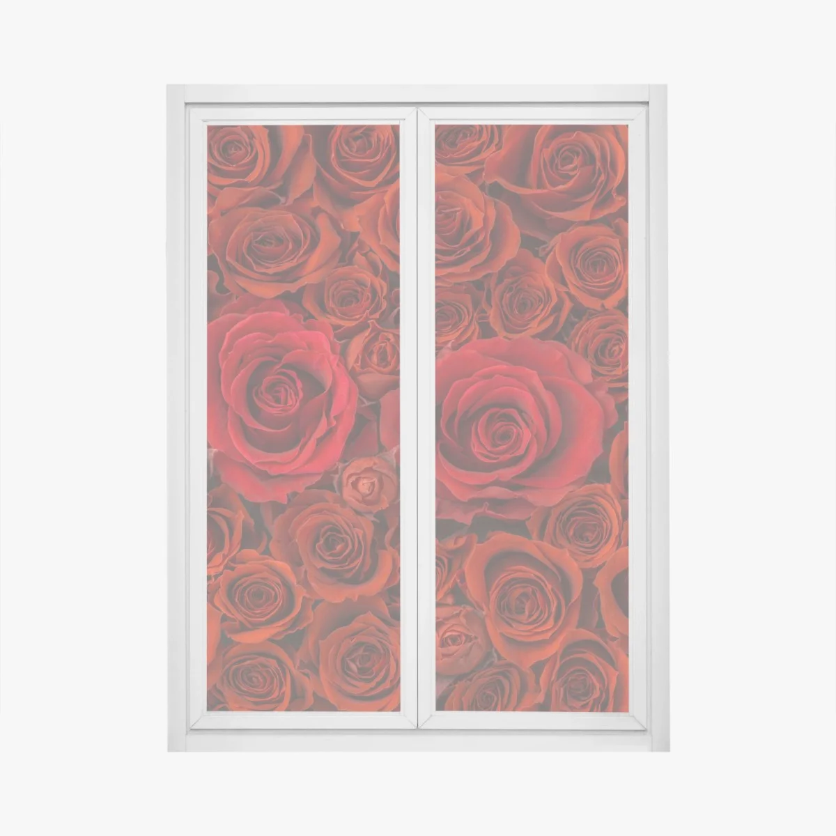 Window decal lush red rose collage ⁕ Wallissimo® Window decal lush red rose collage ⁕ Wallissimo®