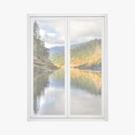 Window decal Rogue River autumn reflections • Wallissimo®