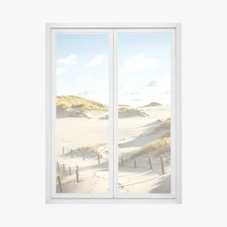 Window decal tranquil dunes at Slowinski National Park • Wallissimo®