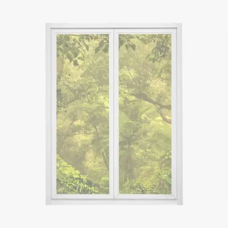 Window decal lush rainforest canopy near Cairns • Wallissimo®