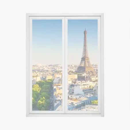 Window decal Paris skyline with the Eiffel Tower • Wallissimo®