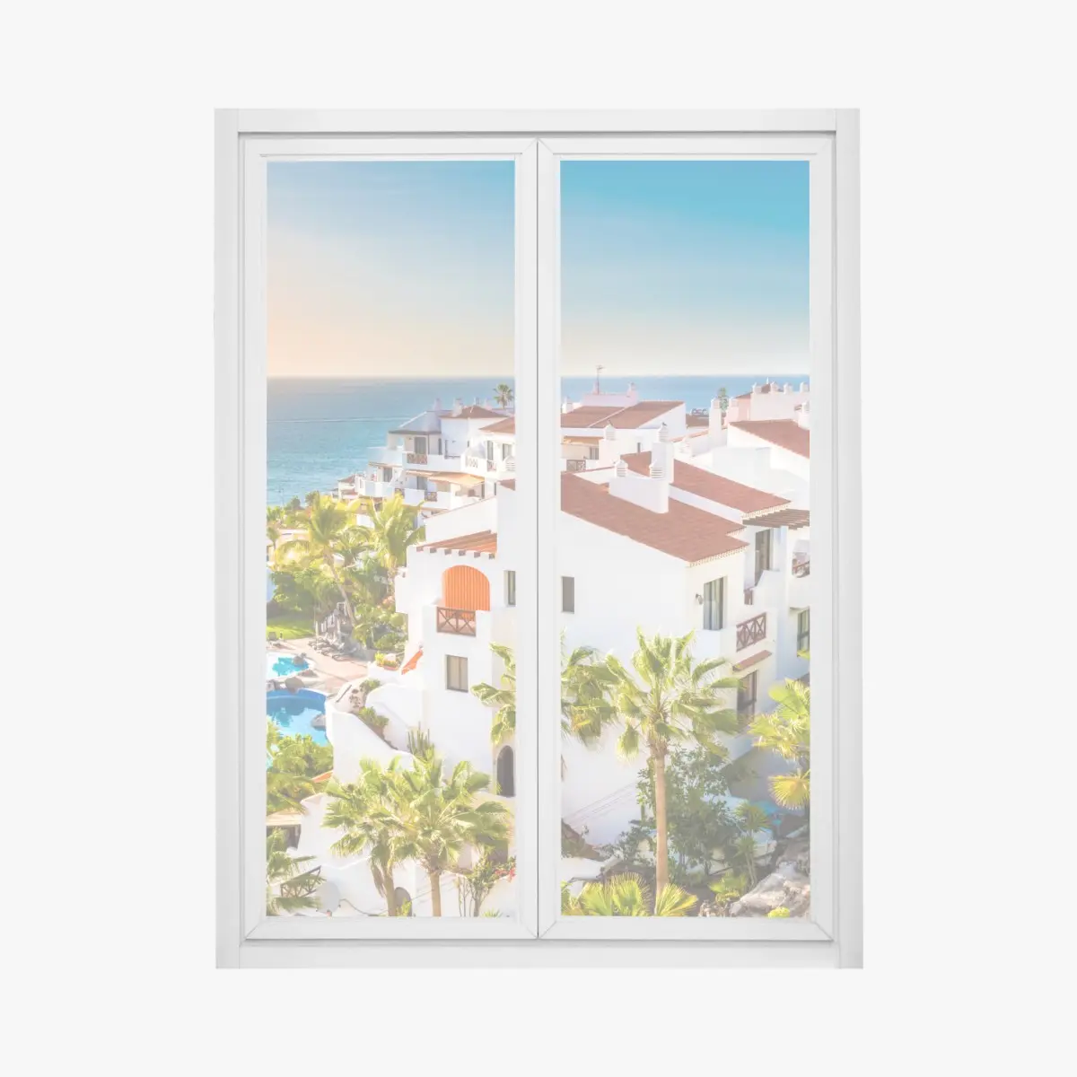 Window decal sunset over Puerto de Santiago, Tenerife • Wallissimo® Window decal sunset over Puerto de Santiago, Tenerife • Wallissimo®