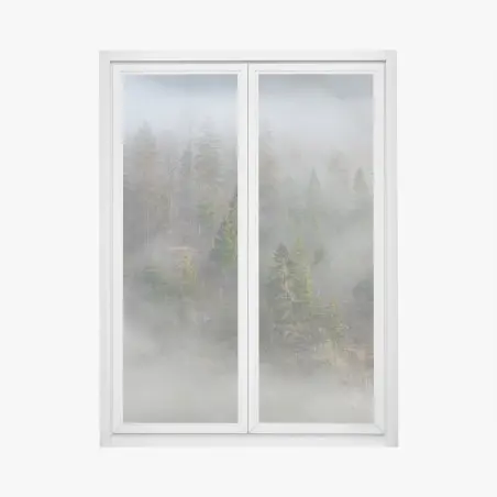 Window decal misty mountain forest • Wallissimo®