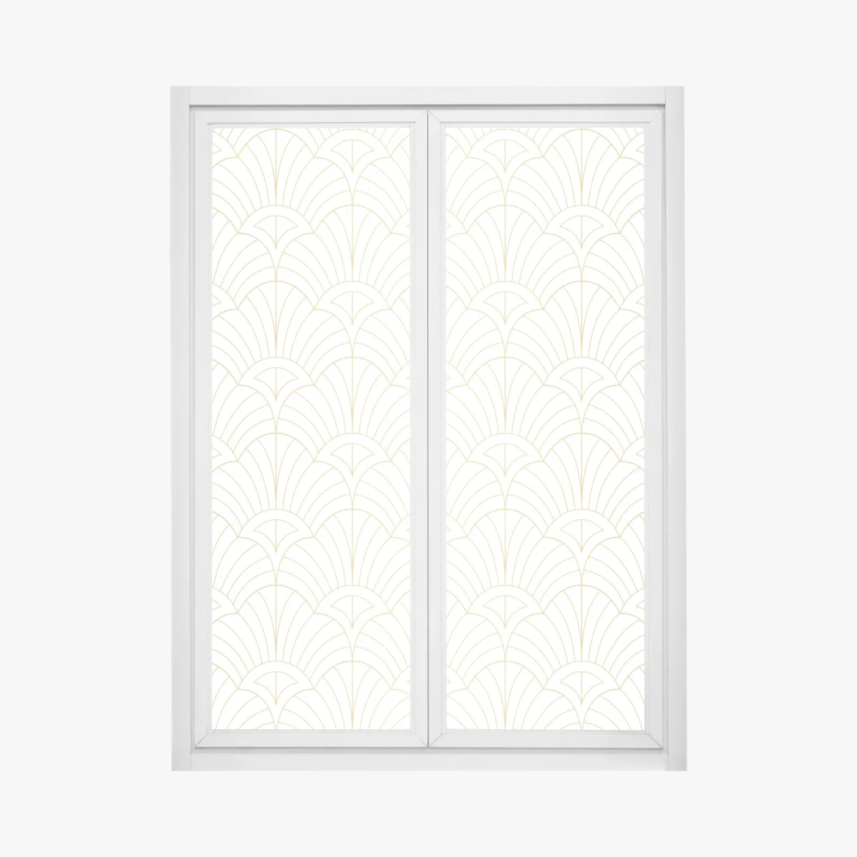 Window decal elegant gold art deco pattern ⁕ Wallissimo® Window decal elegant gold art deco pattern ⁕ Wallissimo®