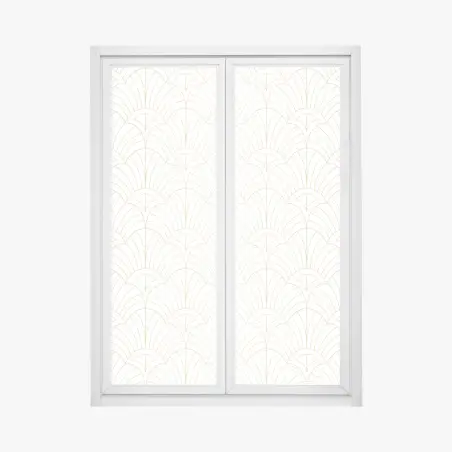 Window decal elegant gold art deco pattern • Wallissimo®