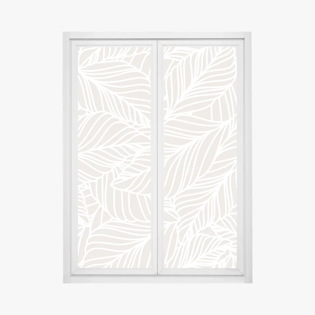 Window decal neutral botanical leaf pattern ⁕ Wallissimo® Window decal neutral botanical leaf pattern ⁕ Wallissimo®