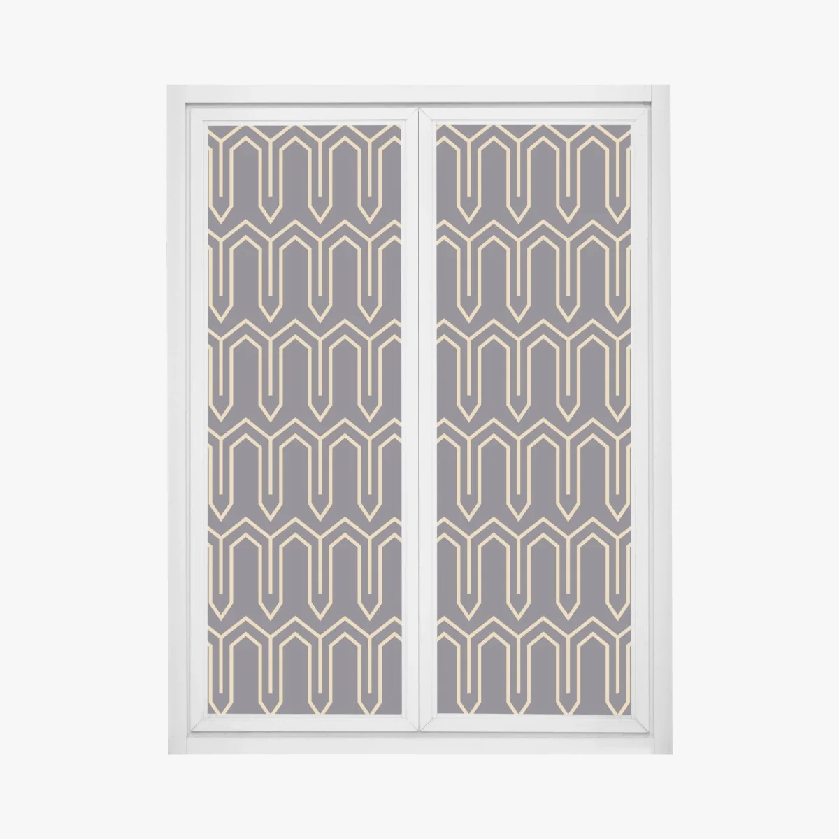 Window decal art deco geometric pattern in gold and black • Wallissimo® Window decal art deco geometric pattern in gold and black • Wallissimo®