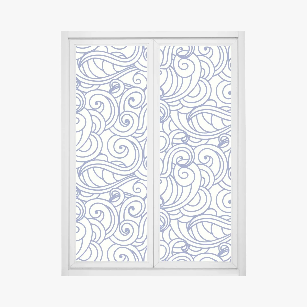 Window decal blue swirl seamless pattern ⁕ Wallissimo® Window decal blue swirl seamless pattern ⁕ Wallissimo®