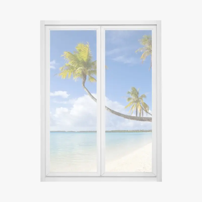 Window decal vibrant abstract wave pattern • Wallissimo®