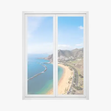 Window decal Las Teresitas beach panorama • Wallissimo®