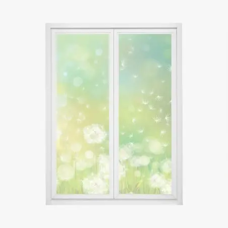 Window decal spring dandelion meadow • Wallissimo®