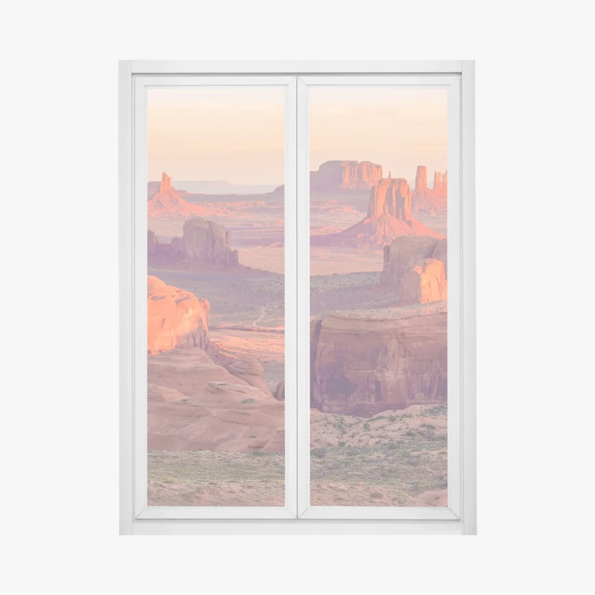 Window decal sunset over Monument Valley from Hunts Mesa • Wallissimo® Window decal sunset over Monument Valley from Hunts Mesa • Wallissimo®
