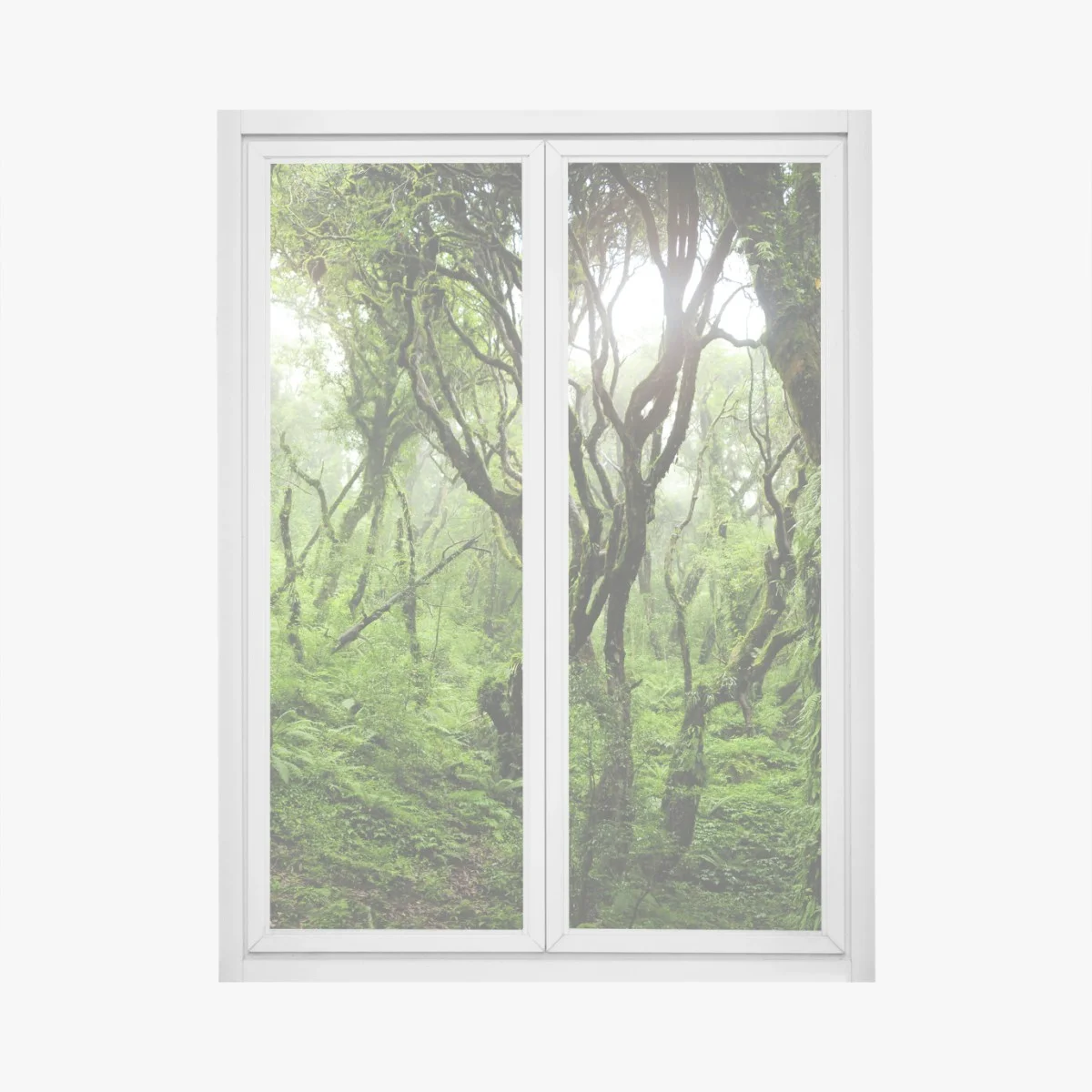 Window decal mystic green forest canopy ⁕ Wallissimo® Window decal mystic green forest canopy ⁕ Wallissimo®