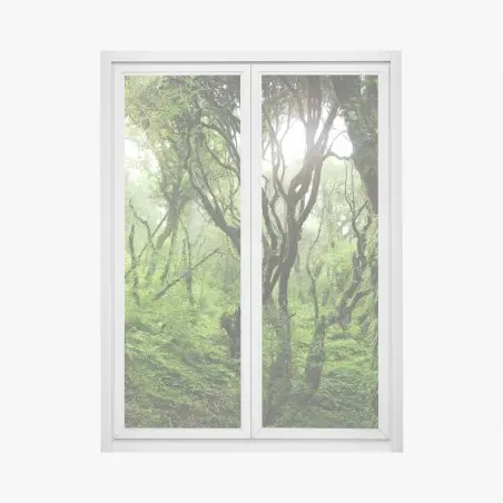 Window decal mystic green forest canopy • Wallissimo®