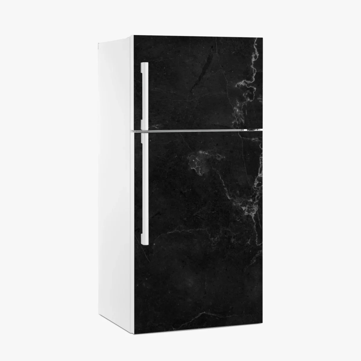 Fridge sticker black marble veined pattern • Wallissimo® Fridge sticker black marble veined pattern • Wallissimo®
